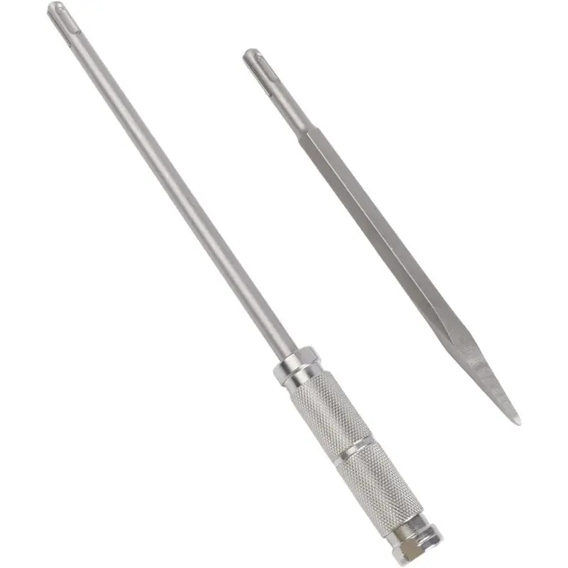 【付属品】電動ハンマー延長ロッド-3本組-丸型2溝クイックドロー-sds穴あけ用-多機能sds穴あけ用も