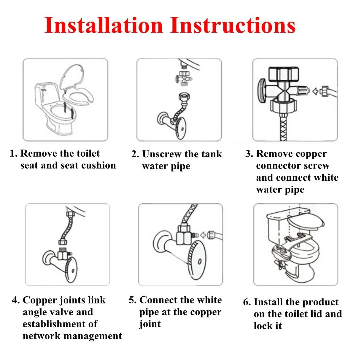 بيديت للمقعد الذكي مع فوهة التنظيف الذاتي للغسيل الخلفي الساخن والبارد، بخاخ قابل للسحب للنظافة الشخصية