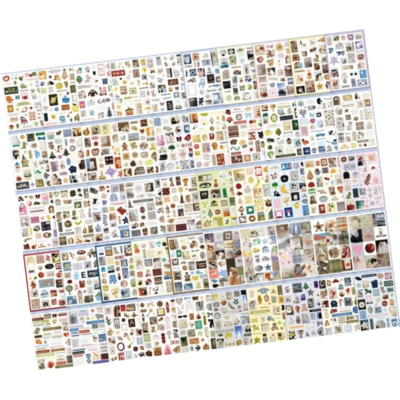  Scrapbook Sticker Decorative Journaling Sticker Book Aesthetic Sticker Decors