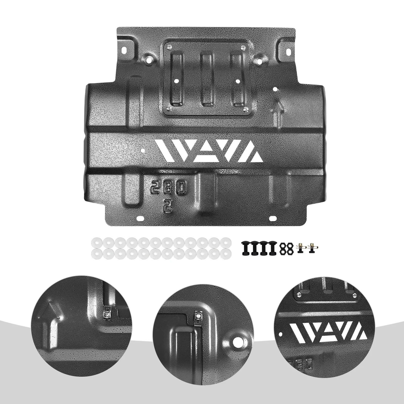 Escudo de respingo dianteiro inferior 3d liga de alumínio magnésio motor respingo escudo guarda capa para 2015-2022 ford F-150 FL3Z-5D032-D