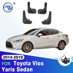 Mudguard for Toyota Vios Yaris Sedan 2014~2019 XP150 2015 2016 2017 2018 Car Accessories Mudflap Fender Auto Replacement Parts
