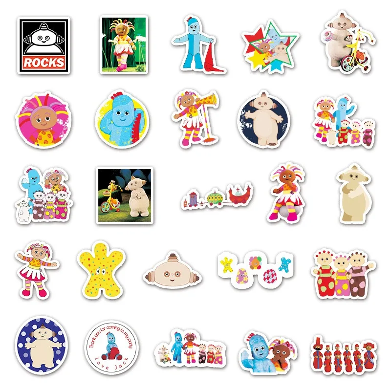 50pcs Masha and The Bear Stickers Suitcase Water Cup Stationery Mobile Phone Scooter Laptop Refrigerator Decorative Stickers