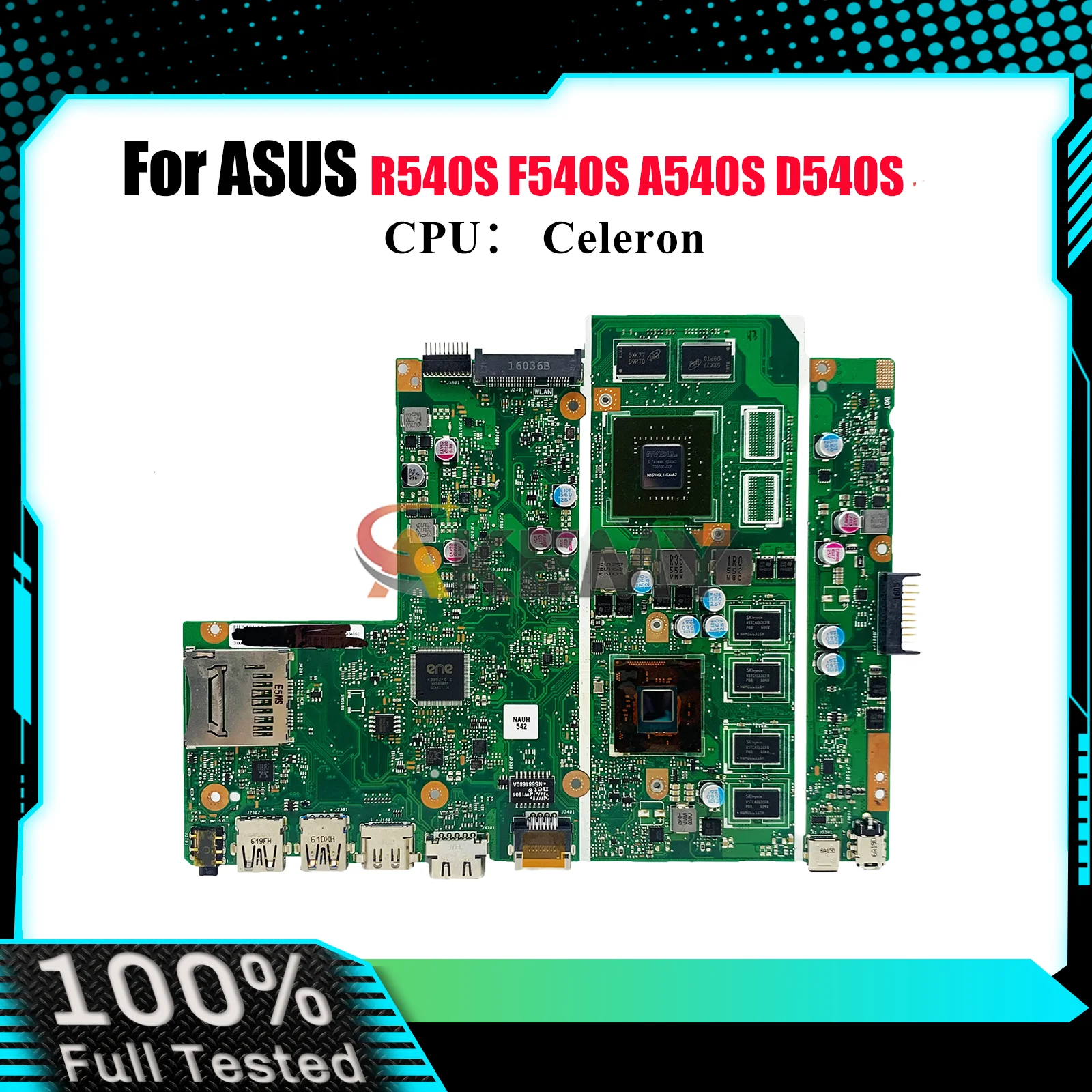 

X540SC Материнская плата для ноутбука ASUS VivoBook F540S R540S X540SC D540S A540S X540S Материнская плата с процессором Celeron 100% тесты OK stk