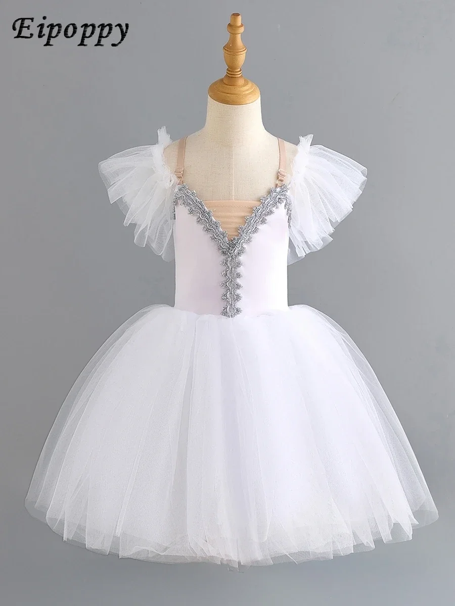 

Ballet Dance Dress Little Swan Dancing Dress Gauze Skirt Girl Swan Lake Stage Clothing