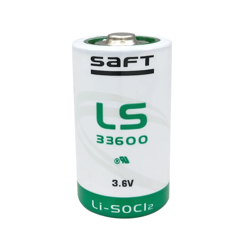 Saft 3,6 V Lithium batterie ls33600 mit Stecker Gaszähler Durchfluss messer plc industrielle Steuergeräte Roboter d-Typ