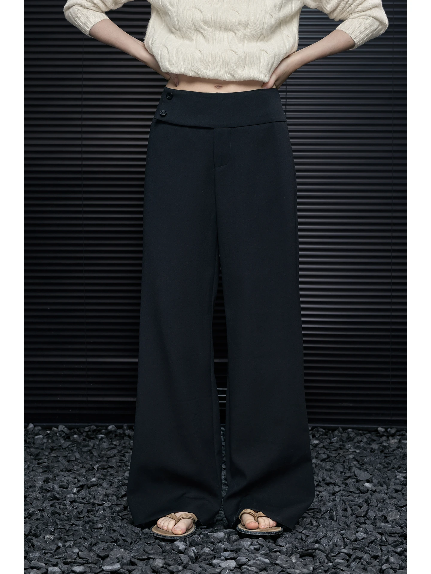 

Брюки прямого кроя с высокой талией Bla, широкие брюки-костюм, женские, модные, весна 2026, высокое качество