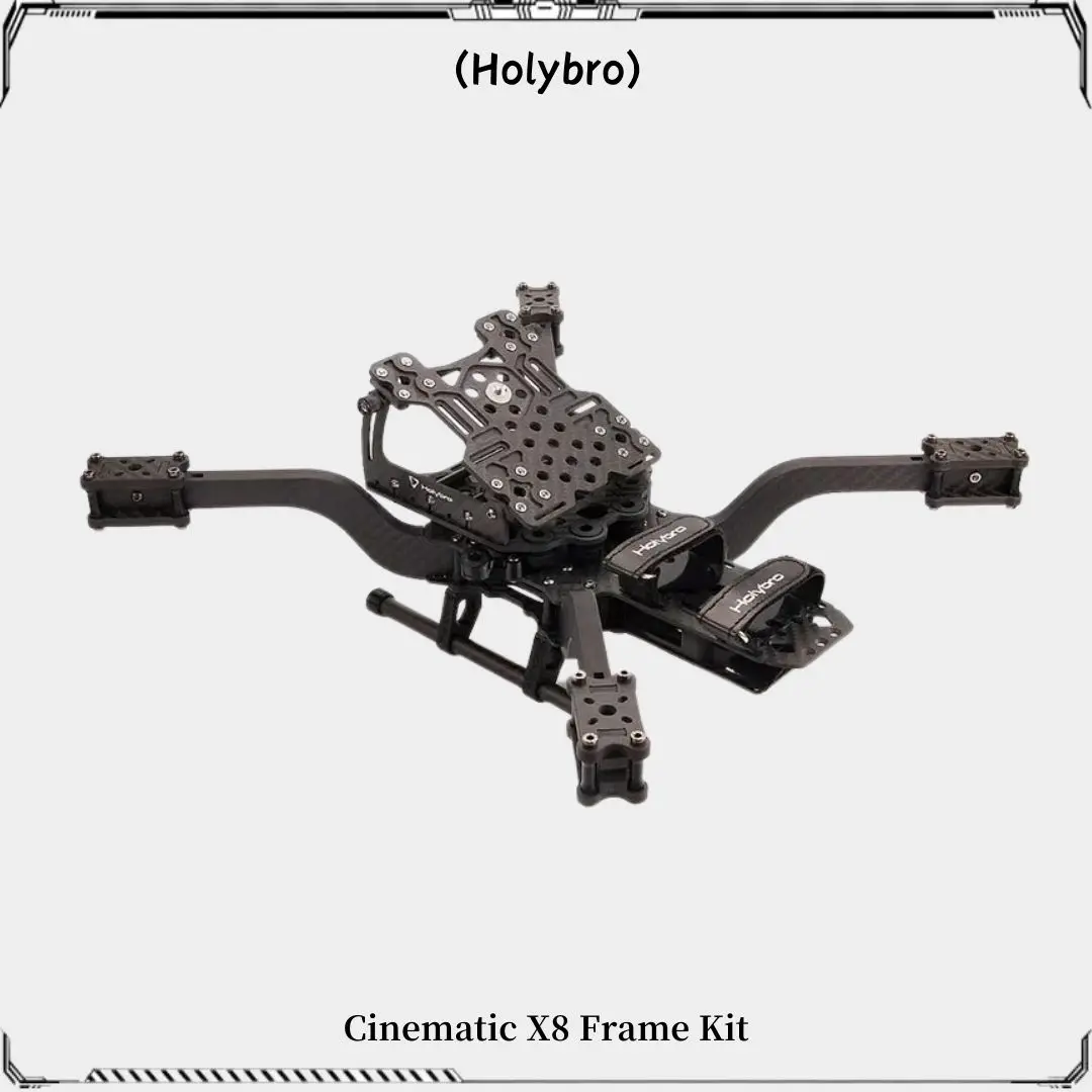 Holybro Kopis Cinematic X8 Frame Kit 396mm Wheelbase 5mm Thick Carbon Fiber Compatible AIR UNIT&CADDX Vista HD digital VTX