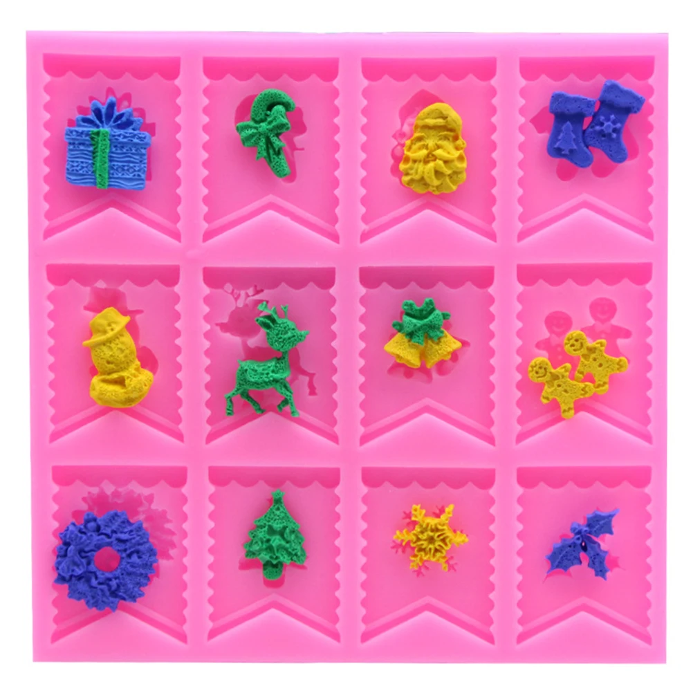 

Chocolate Mold Cake Decorating Tools for Oven Baking Pan Silicone Molds Pastry Christmas Tree Form