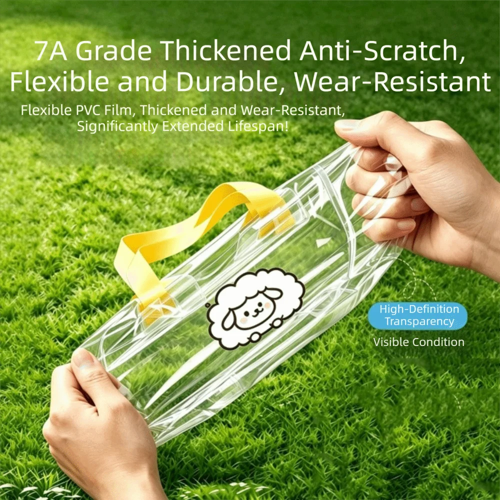 Thicken Motorcycle Charger Waterproof Bag Dustproof with Hanging Handle Electrical Connection Cover Large Bottom Opening