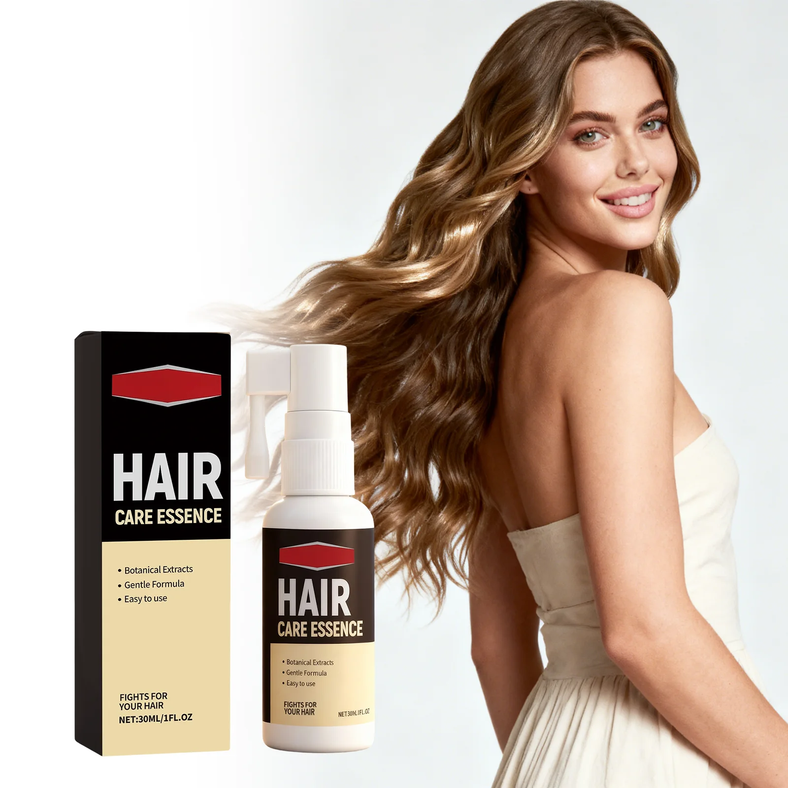 Natural Plant Extract Hair Care Essence Spray Gentle Nourishing Anti-Frizz Moisturizing Shiny Hair Repair Dry Damaged Hair 30ml