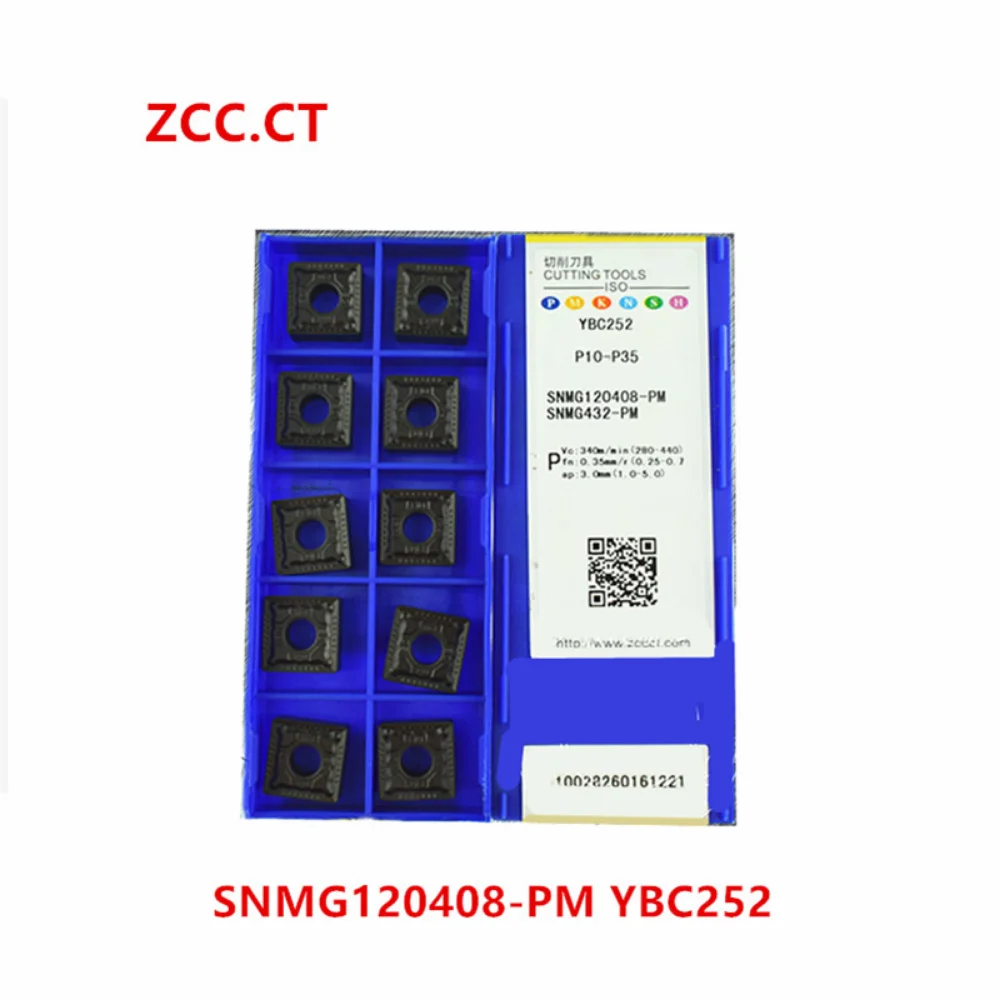ZCC.CT 10P SNMG120404,120408,120412-PM / DM / ZC YBC252 inserto in metallo duro utensili per tornio in metallo CNC per acciaio