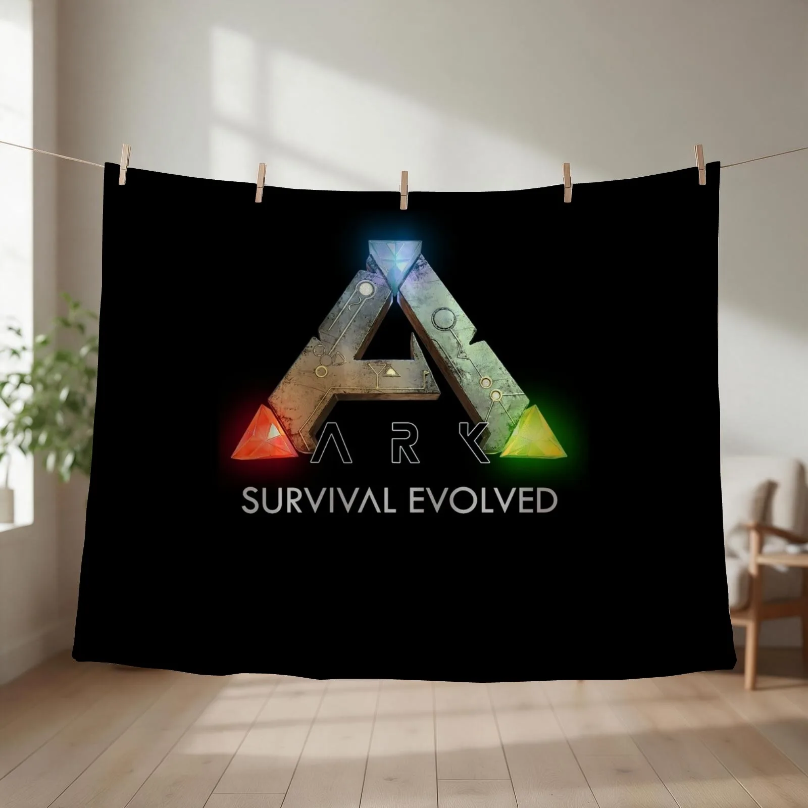 Couverture en tissu à motifs de jeu Ark Survival Evolved, idées de cadeaux pour la Saint-Valentin, couverture douce à carreaux, décoration de Noël, couvertures.
