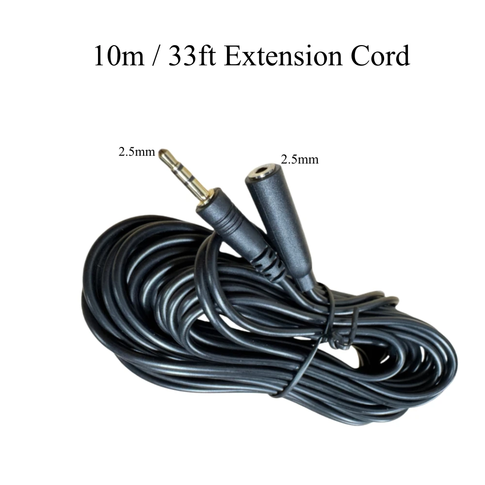 10m/33ft 2.5mm Male to 2.5mm Female LANC Zoom Remote Extension Cable; Only Work with AODELAN ZC-1 ZC-3 ZC-4 or ZC-5 Zoom Remote
