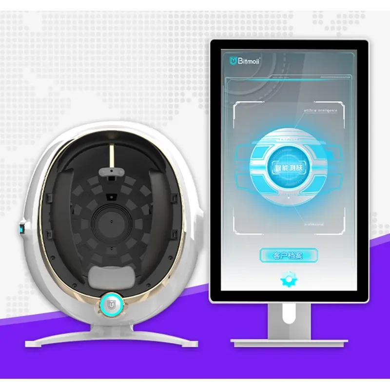 AI 3D Skin Analyzer with 21.5 Inch Display Professional Skin Care Scanner for Beauty Salon Facial Analysis Device