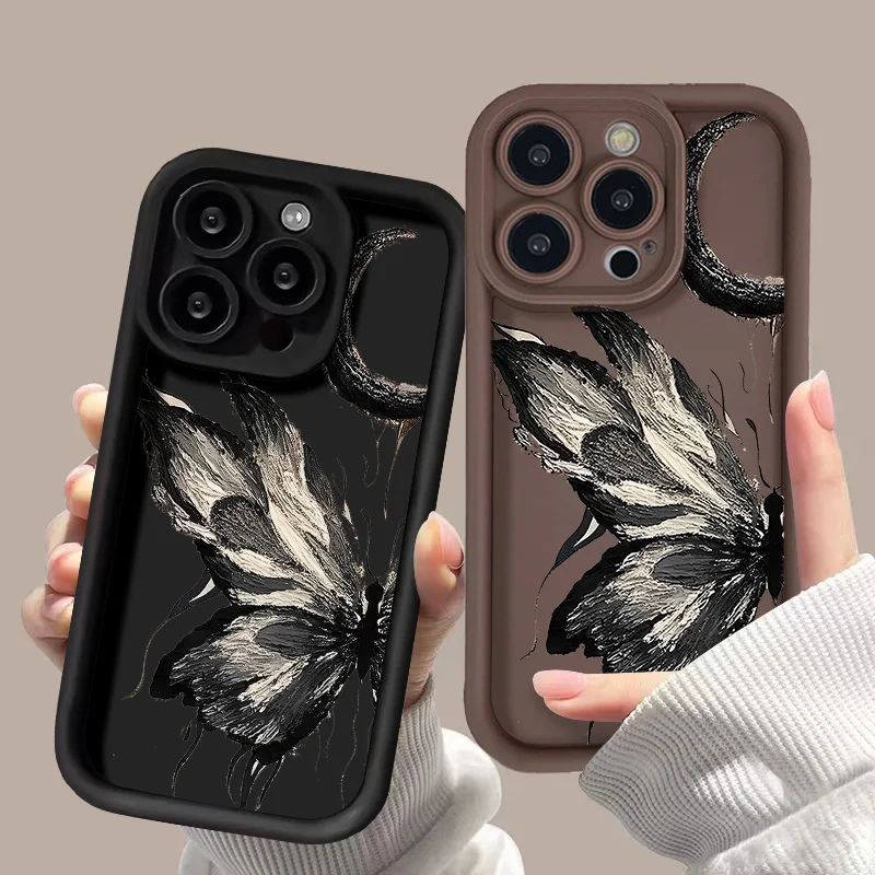 Aesthetic Butterfly Phone Case For Xiaomi Mi 11 Lite Case Redmi Note 12 11 9 8 10 Pro 12C 10C 12 10 9C 9A Poco X5 C55 M3 Cover