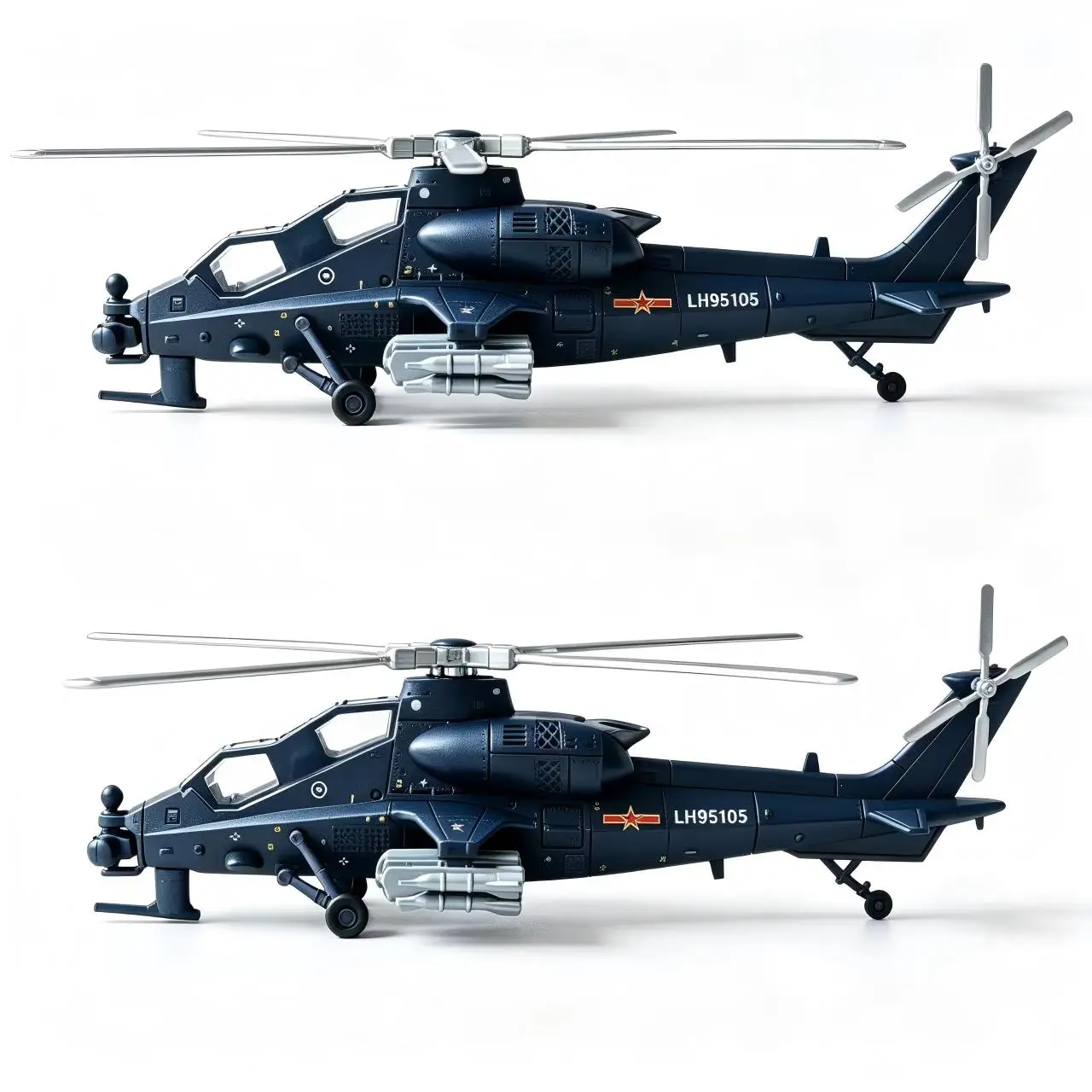 1:72 Z-10 Kampfhubschrauber, Kunststoff-Militärhubschraubermodell, Sammlerstück, Desktop-Ornament, Geschenk für Militärfans – Detail 3