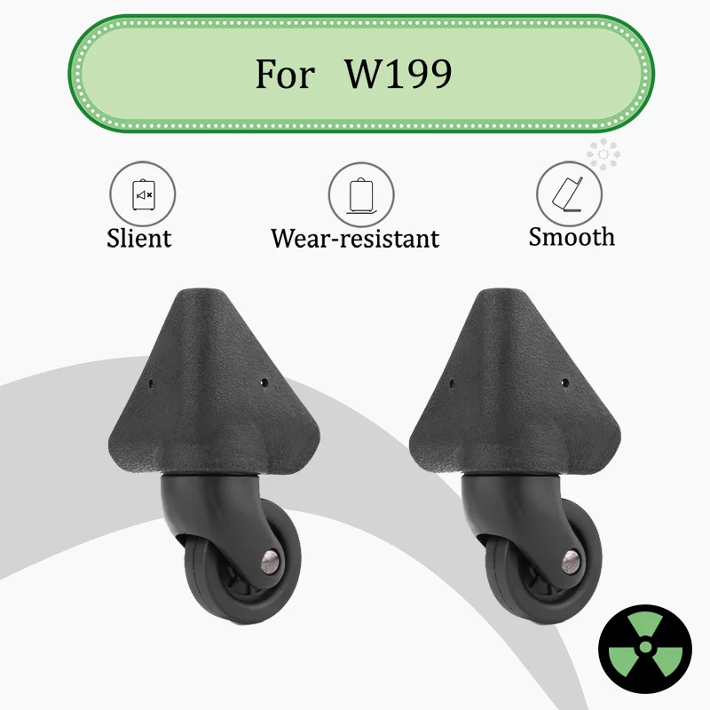 

For W199 Luggage Wheel Replacement Set - Heavy-duty Luggage Casters Repair Kit 360° Silent Wheels + Screw Tools