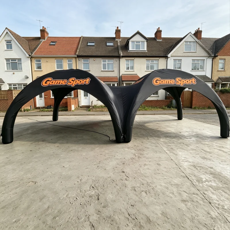 【Direct Factory Sale】Quick Setup Corporate Marketing Inflatable Spider Air Canopy Dome Shade Tent For Motorcycle And Car Show Bo