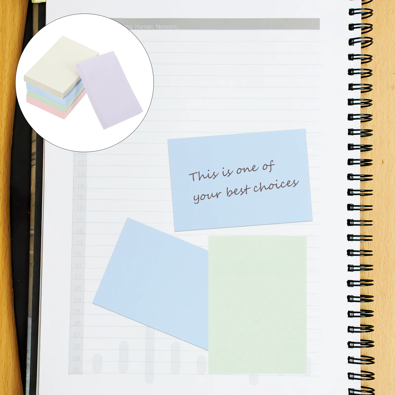 

5 set Self-Adhesive Memo Pads Thick For Office Use Bulk Notepads Portable Idea Notebook Label Stickers