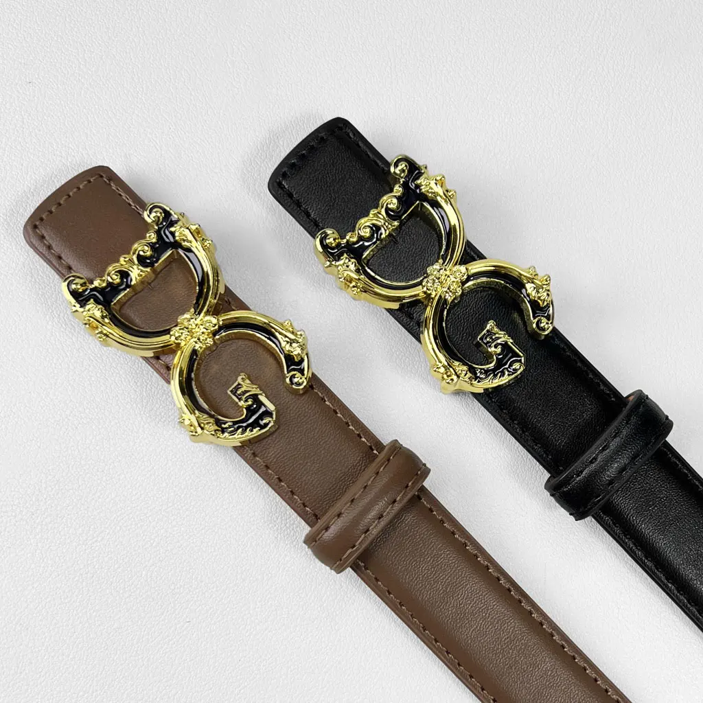 Cintura in vita Color Block Materiale durevole Lettera Logo Accento Cintura per lo styling a lunghezza regolabile