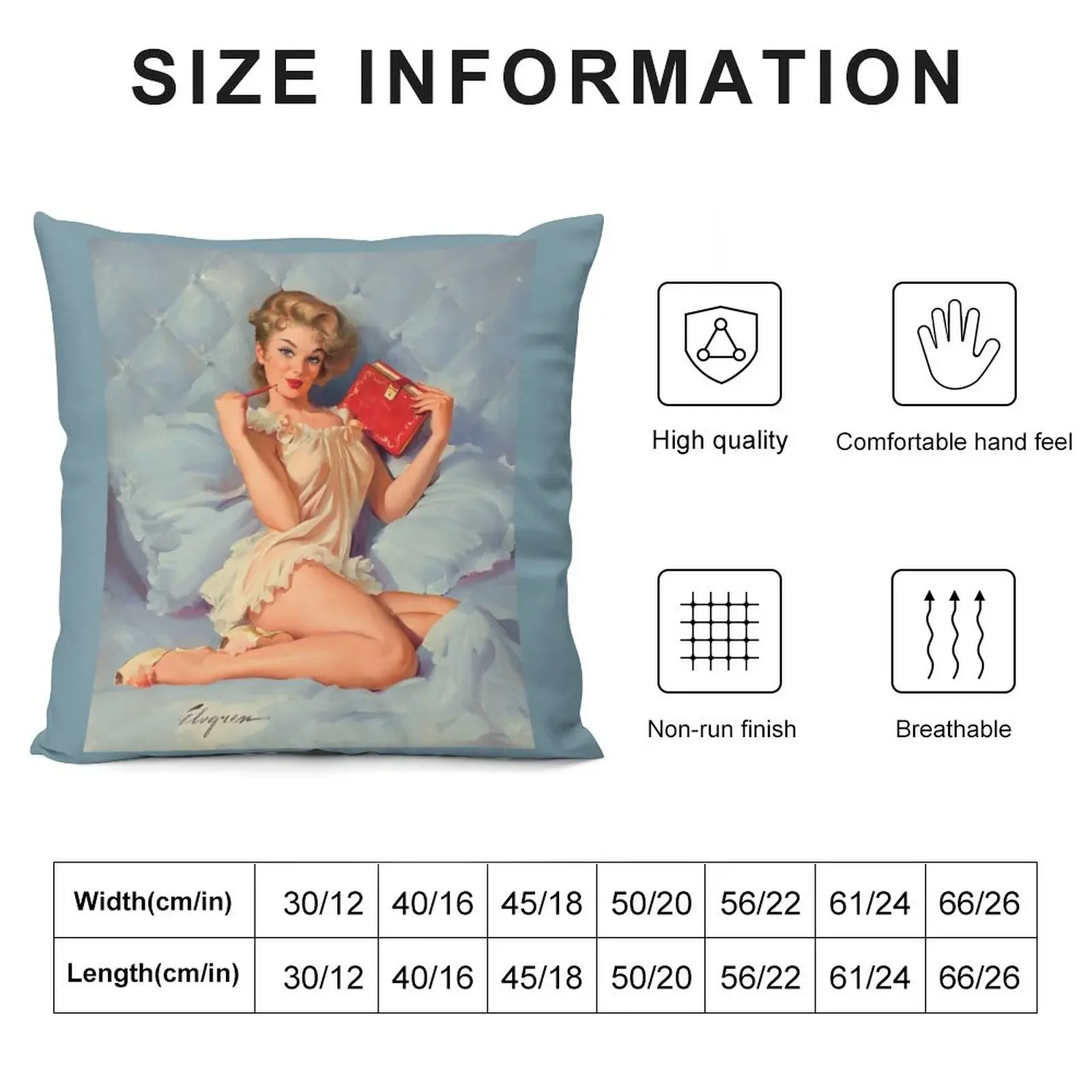 Pin Up Girl - Gil Elvgren Throw Pillow autumn pillowcase pillow cover christmas bed pillows Cushions Cover pillow