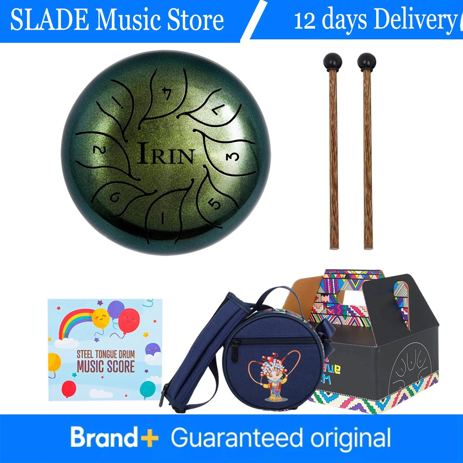 

5.5 In 8-tone Steel Tongue Drums Hollow Out Design Zen Practitioner Sports Meditation Yoga Training Percussion Instrument