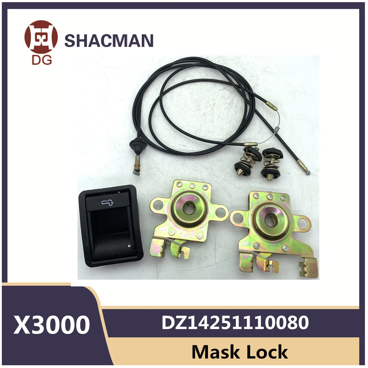 DZ14251110080 Mask Lock For SHACMNA Shaanxi X3000 Front Mask Hood Lock Assembly Panel Lock Handle Original Truck Accessories