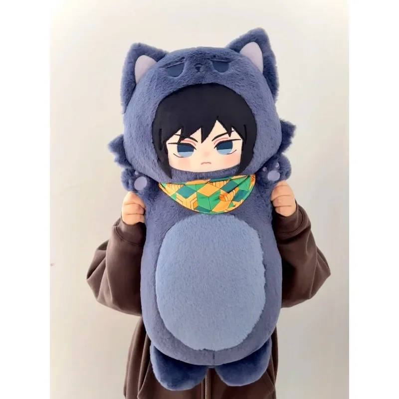 Tanjiro Kamado Plush Pillow Soft Detachable Scarf Nezuko Kamado Throw Pillow Cute Fluffy Home Decor Decoration Collection Gifts