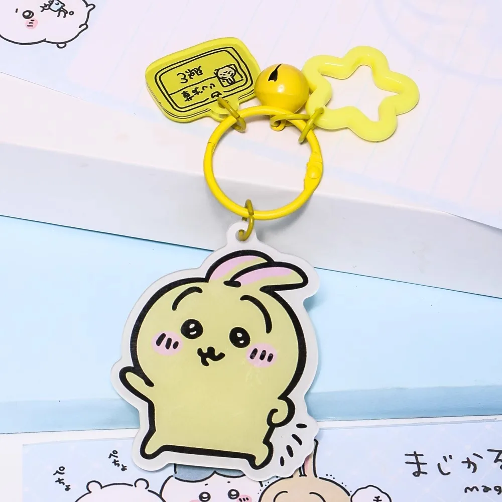 Kawaii Anime Chiikawa porte-clés dessin animé Hachiware Usagi Chiikawa acrylique porte-clés pendentif sac à dos cadeaux créatifs