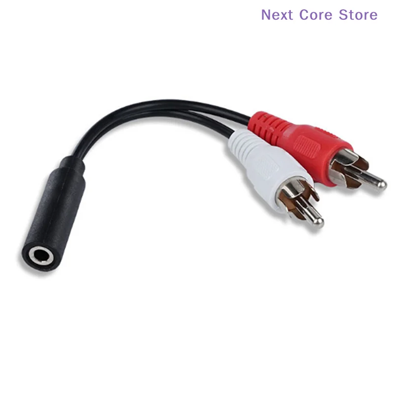 [NC]2in1 Audio Cable 3.5mm To Double Head Audio Adapter Cable Av Cable[NC]