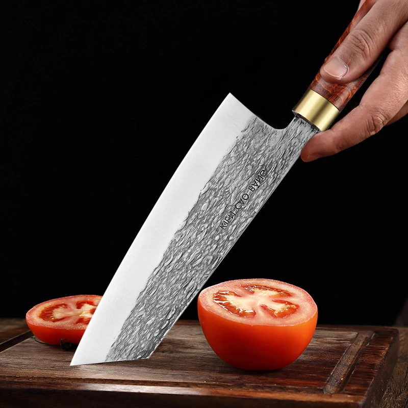 Professionelles japanisches Kochmesser, handgeschmiedeter Stahl, Fisch, Obstmesser, Metzger, Fleisch, Schneiden, Hackmesser, Küchenmesser mit
