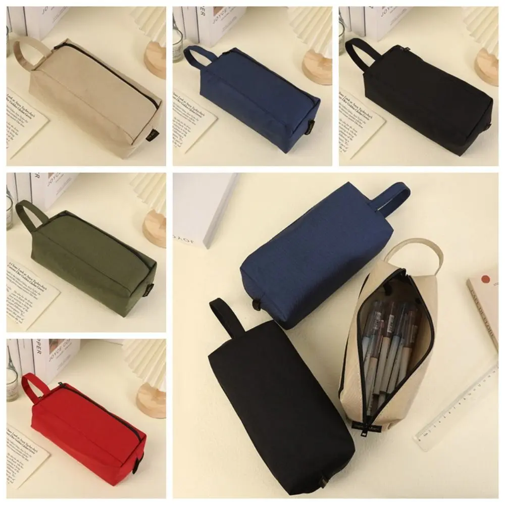 

Fashion Desktop Organizer Stationery Bag Cosmetic Pouch Pencil Holder Pencil Bag Storage Bag Zipper Office