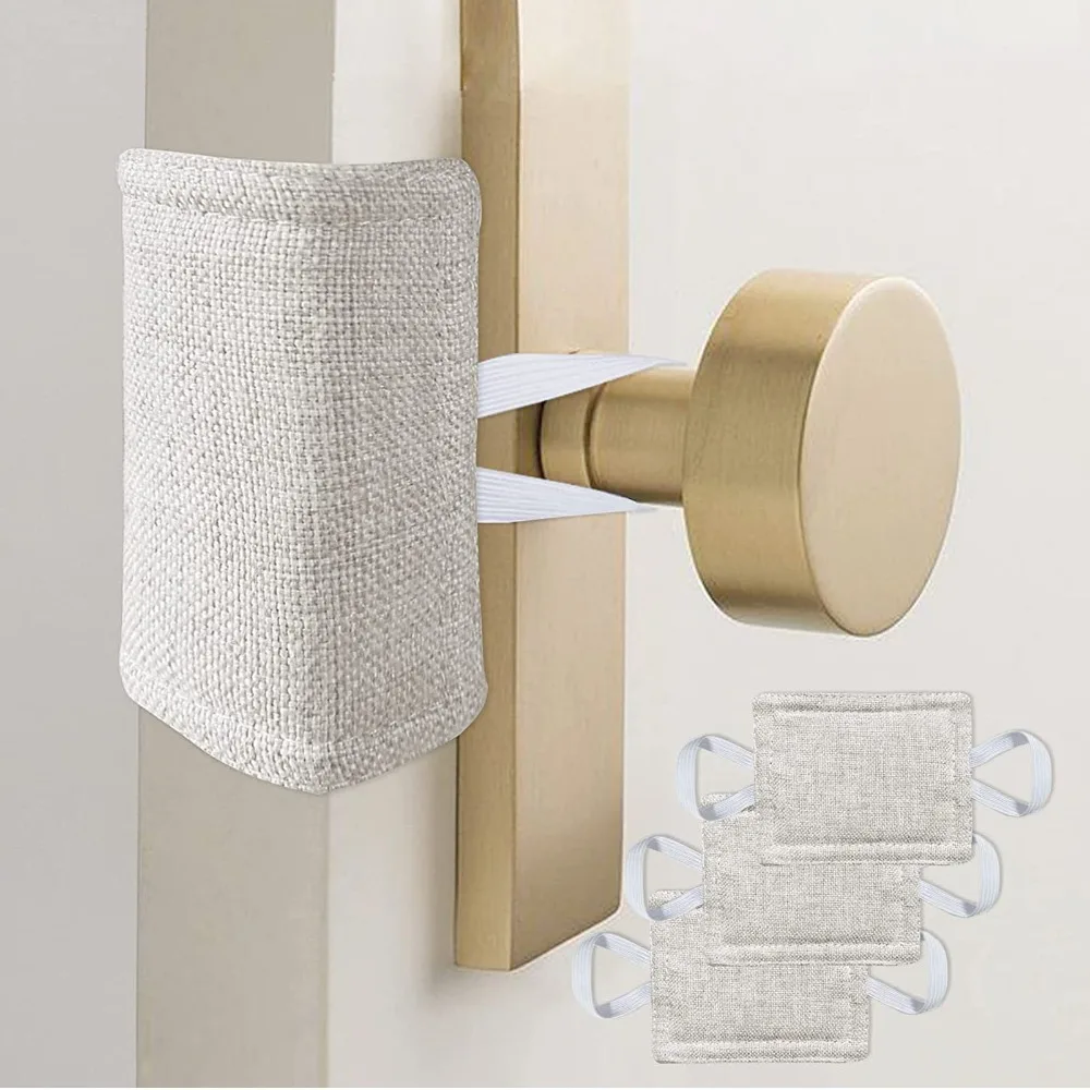 3Pcs Stable No Drilling Door No Trace Silent Design Door Cushion Soft Material Noise Reduction Pad Door Protection