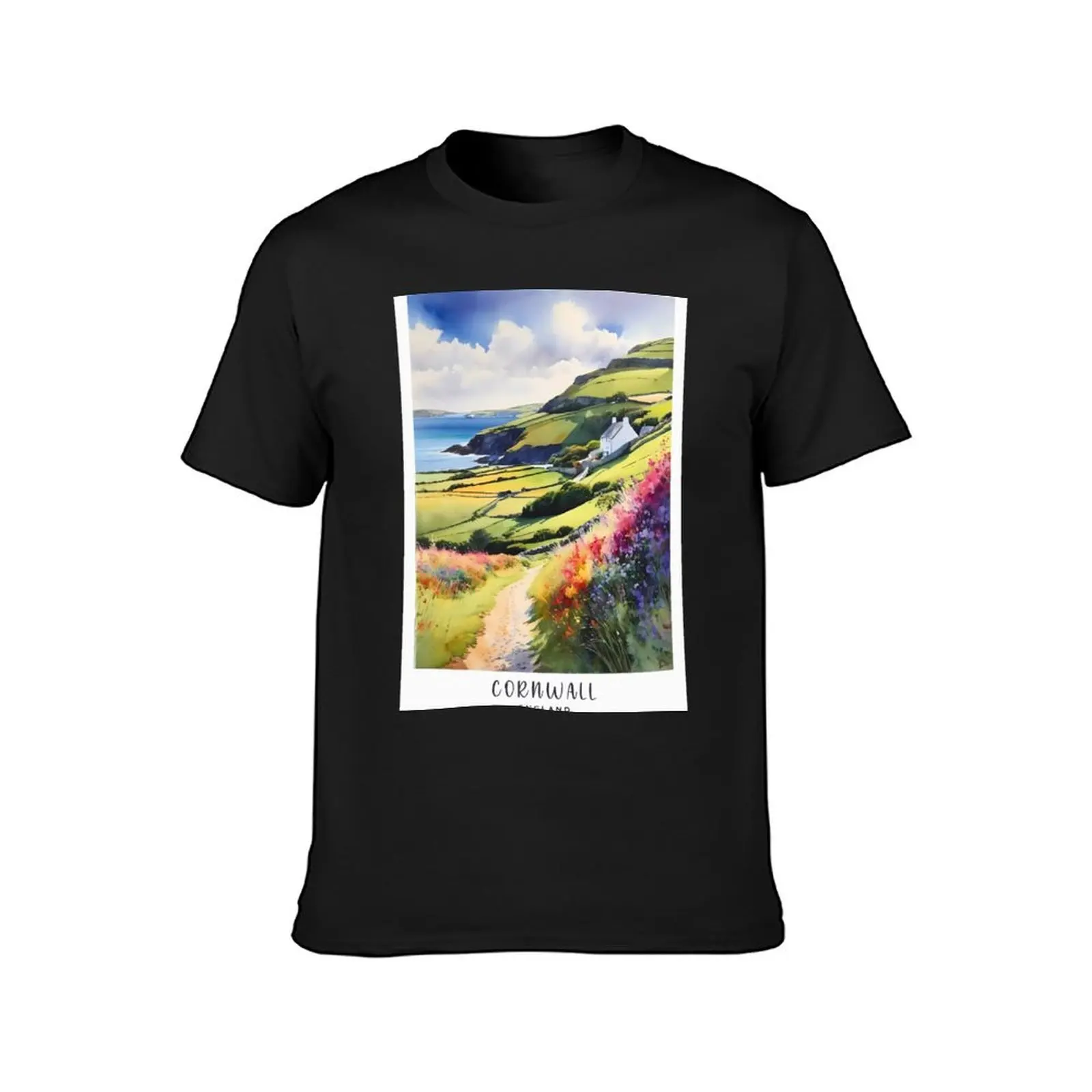 CORNWALL : /England : Outdoor Adventures: Hiking, Surfing, and More in Cornwall T-Shirt sports fans blacks mens t shirts