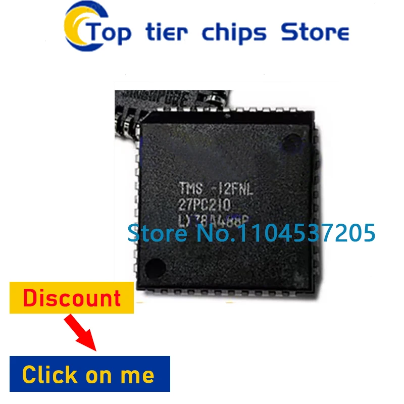 1pcs TMS27PC210-12FNL PLCC44 TMS-12FNL 27PC210 TMS27PC210 12FNL 27PC21012FNL