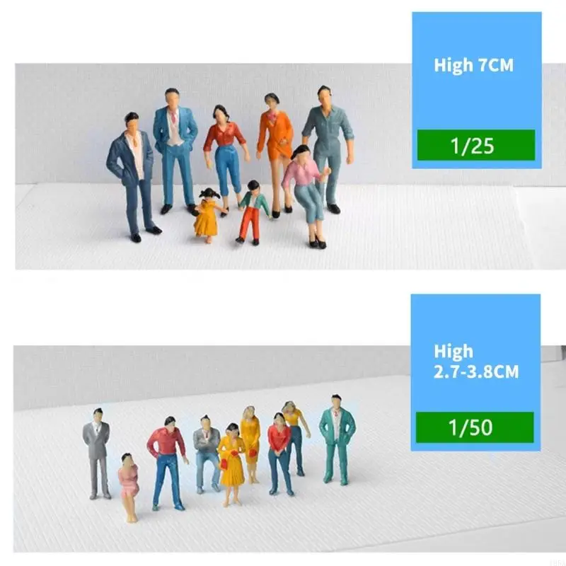 Set of 25 Miniature City Figures In Assorted Poses Ideal For Architecture Models And School Projects Model Building Kits