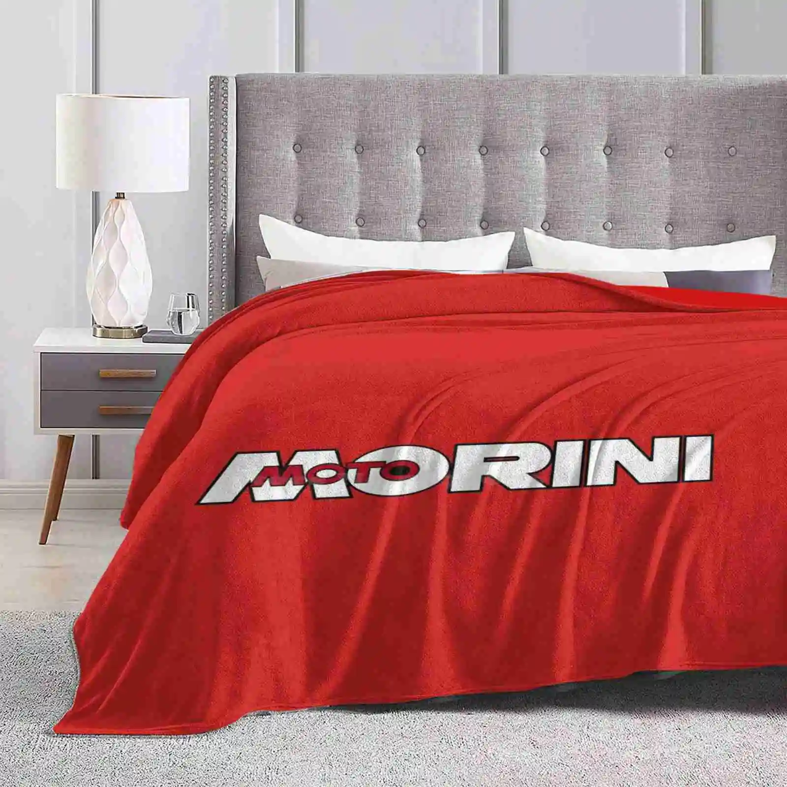 Retro Morini Graphic Hot Sale Printing High Qiality Warm Flannel Blanket Moto Morini Cafe Racer Classic Italian Motorcycle