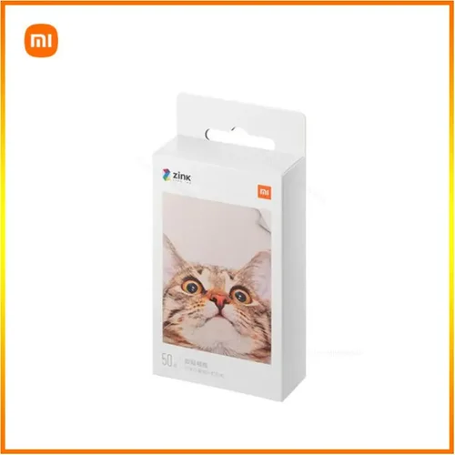 Xiaomi-Mini impresora de bolsillo ZINK, papel de impresión fotográfica autoadhesivo, hojas de 3 pulgadas, Original, 50 unidades, 100%