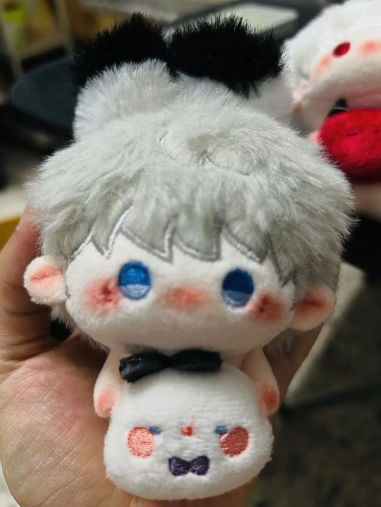 لعبة الحب والمساحة العميقة ألعاب من نسيج مخملي رافاييل كزيفير زين كاليب سيلوس 10 سنتيمتر الحيوان الأذن قلادة صغيرة تأثيري المفاتيح هدية