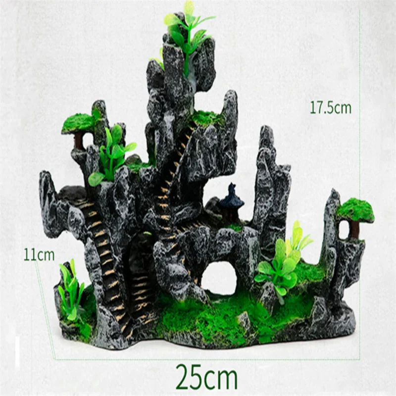 Resin rockery aquarium rockery water plants decorations fish tank aquascape simulation mountain waterscape