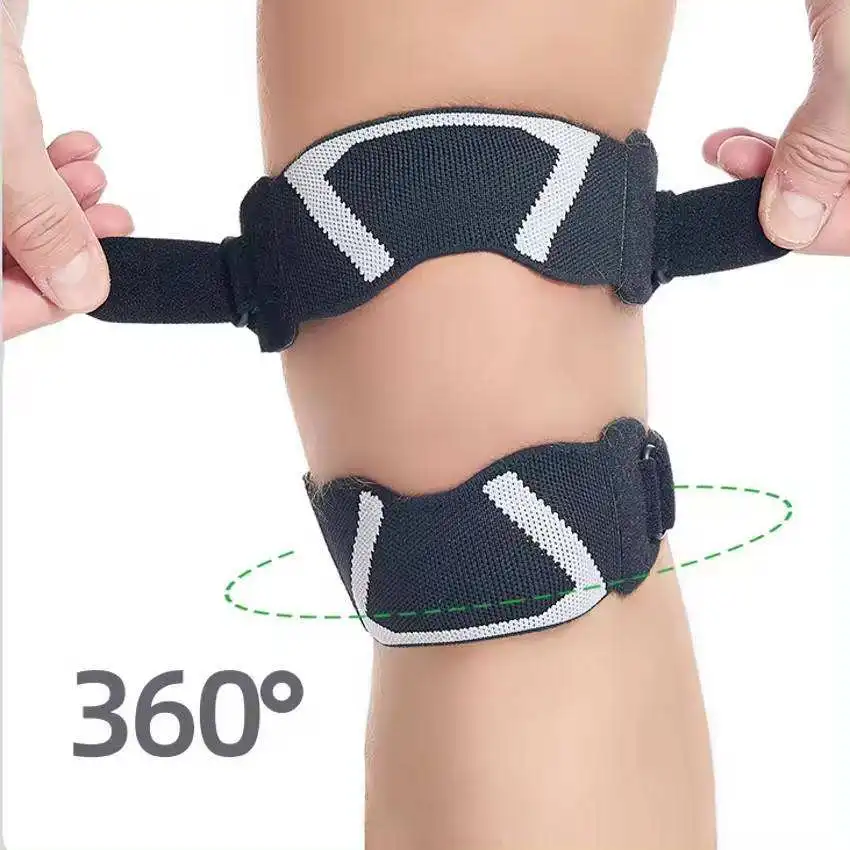 

Наколенник с фиксированным давлением. Усовершенствованный силиконовый ремешок надколенника для поддержки артрита и надколенника.