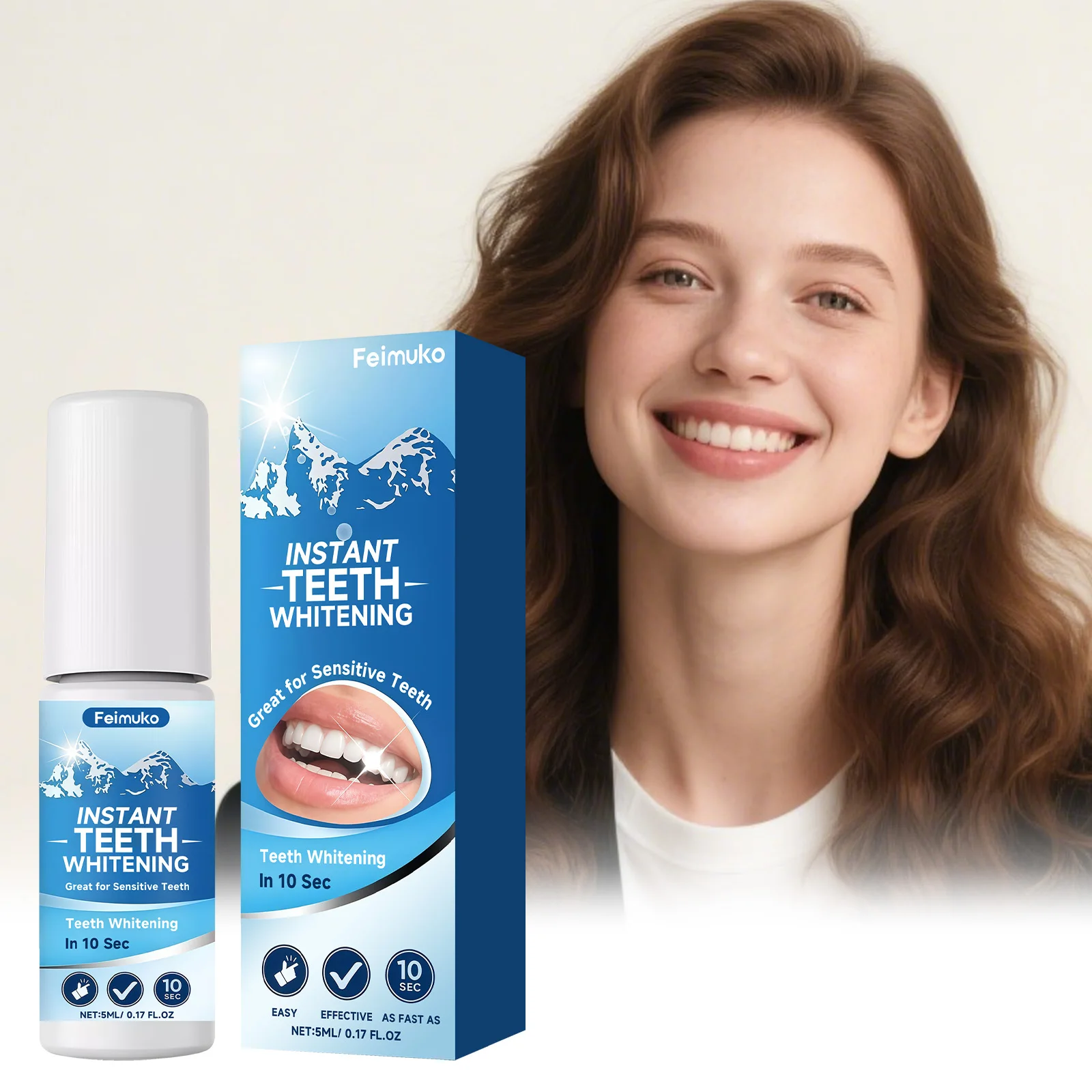 Feimuko Teeth White Paint Reduce Pigmentation Improve Dullness Brightening Dental Remove Plaque Stain Oral Hygiene Care Essence