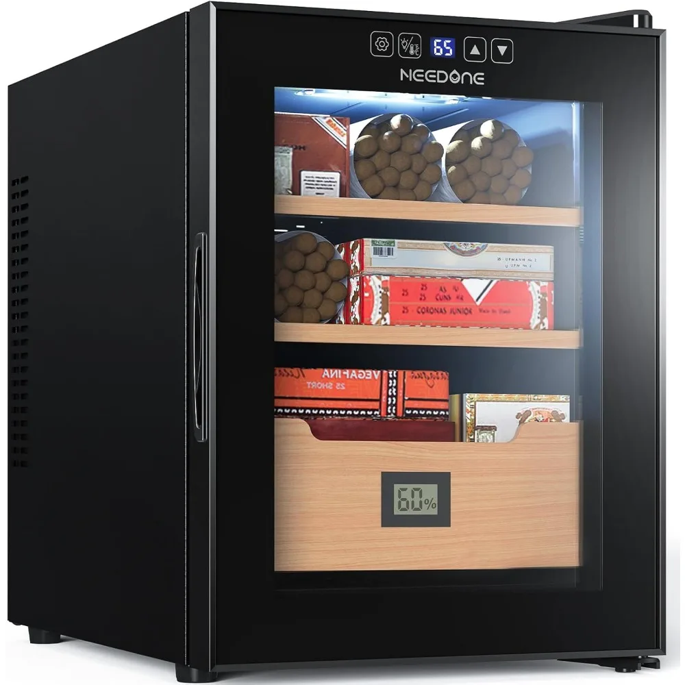 NEEDONE Humidor 33L with Heating and Cooling Temperature Control System for 280 Counts