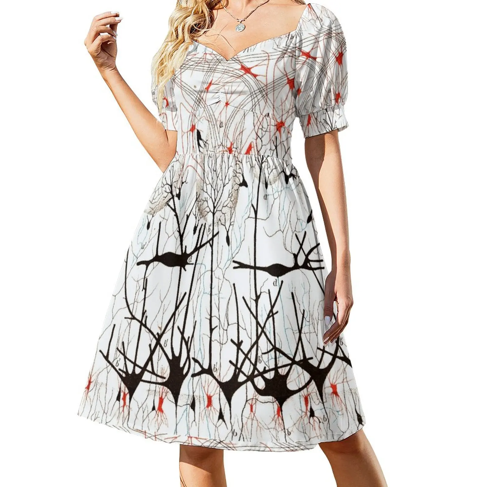 الحصول على أعصاب كلبك فستان بأكمام قصيرة فساتين الحفلات النسائية فستان عيد الميلاد للنساء فساتين العروس