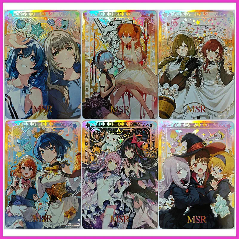 Anime Goddess Story Rare MSR Collectible Card Houshou Marine Asuka Langley Soryu Ayanami Rei Toys for boys Birthday Present