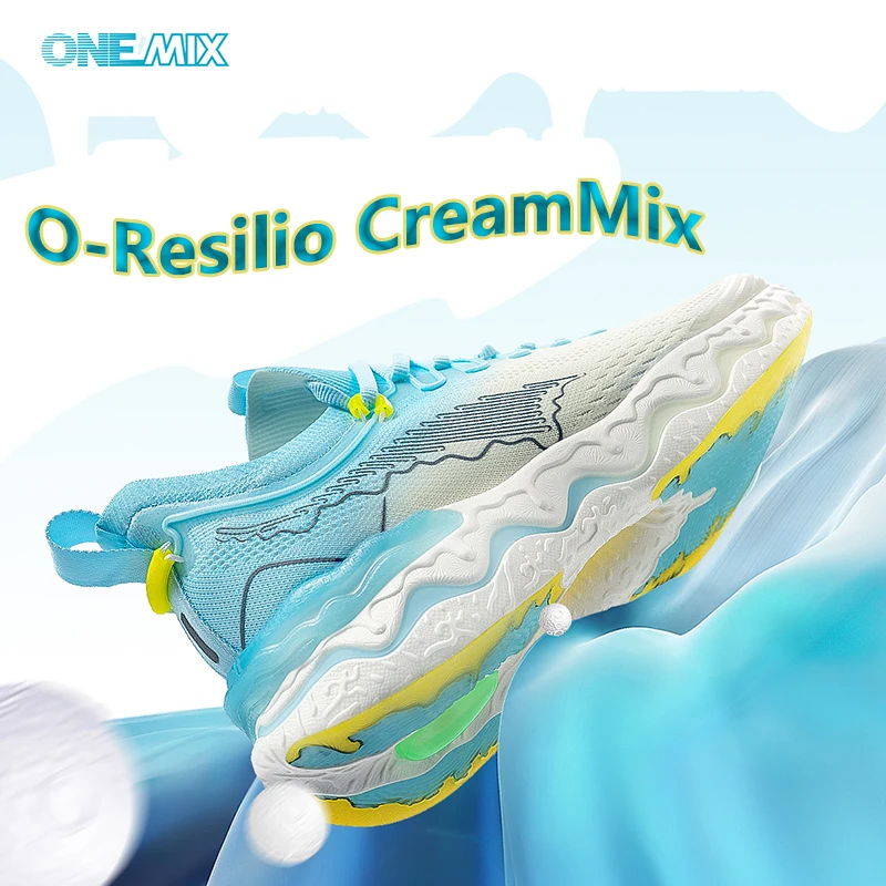 ONEMIX 2024 w nowym stylu kolor O-Resilio CreamMix buty do biegania po drogach dla mężczyzn lekka amortyzacja męskie trampki treningowe na świeżym