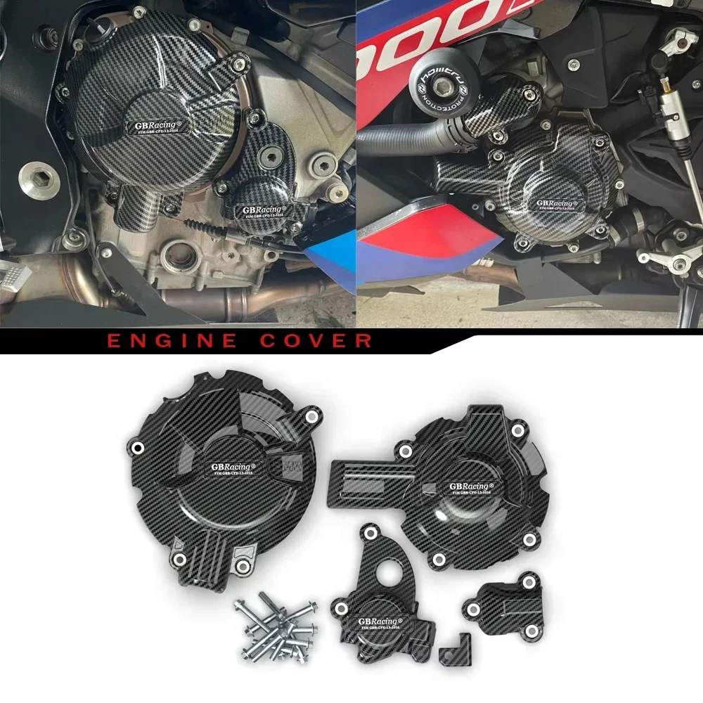 ل BMW S1000R 2021 S1000RR 2019-2024 دراجة نارية ملحقات غطاء المحرك حماية مجموعة #1