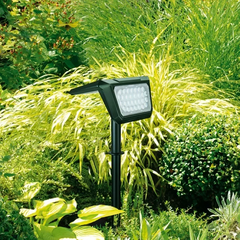 30leds rgb luz solar ao ar livre paisagem holofotes mudança de cor 2 em 1 sem fio à prova dwireless água lâmpada de parede solar pátio jardim