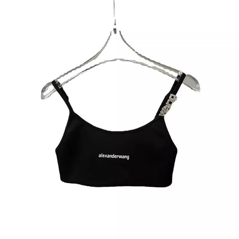 2024 Summer Sexy Women Camis Cropped Clothes Bra Crop Top Crop Feminino Funny Letter I Have No Tits Strapless Tops 100% Cotton