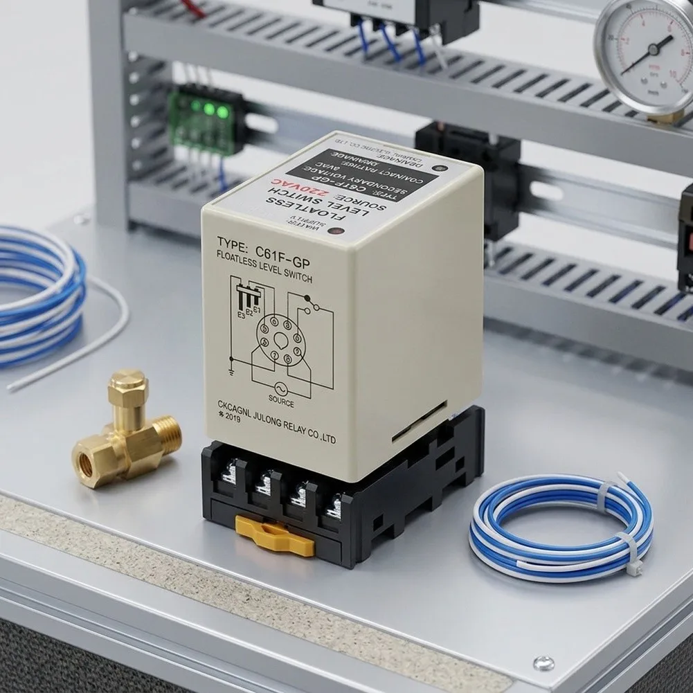 220V AC Relay Compatible with For C61F-GP Water Level Controller 8-Pin Mounting 5A250VAC Rating for Consistent Performance